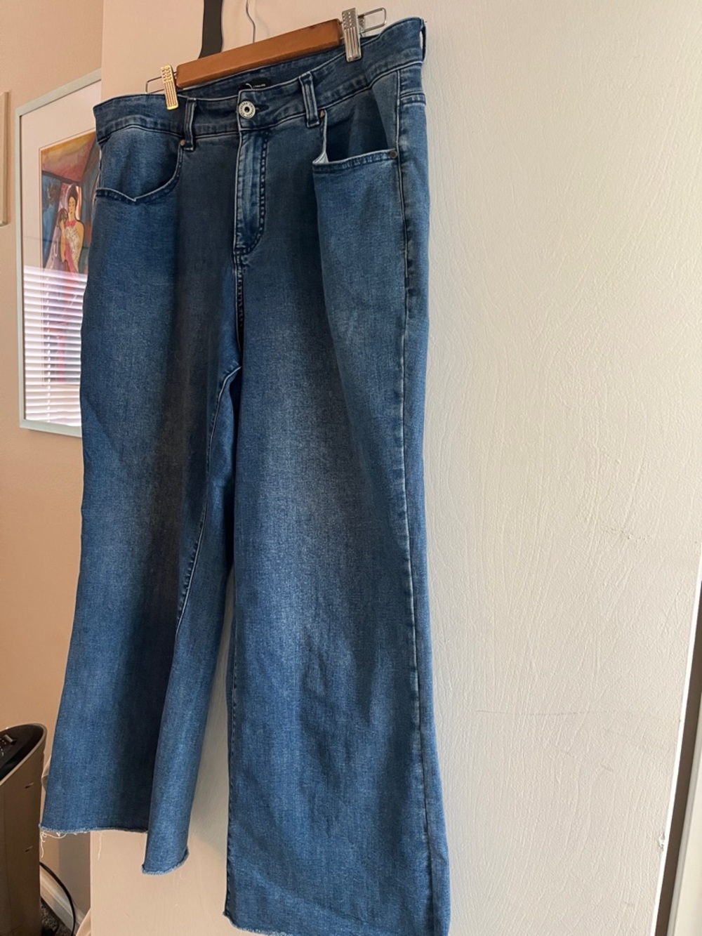 Universal Standard Mid Wash Wide-Leg Flare Jeans